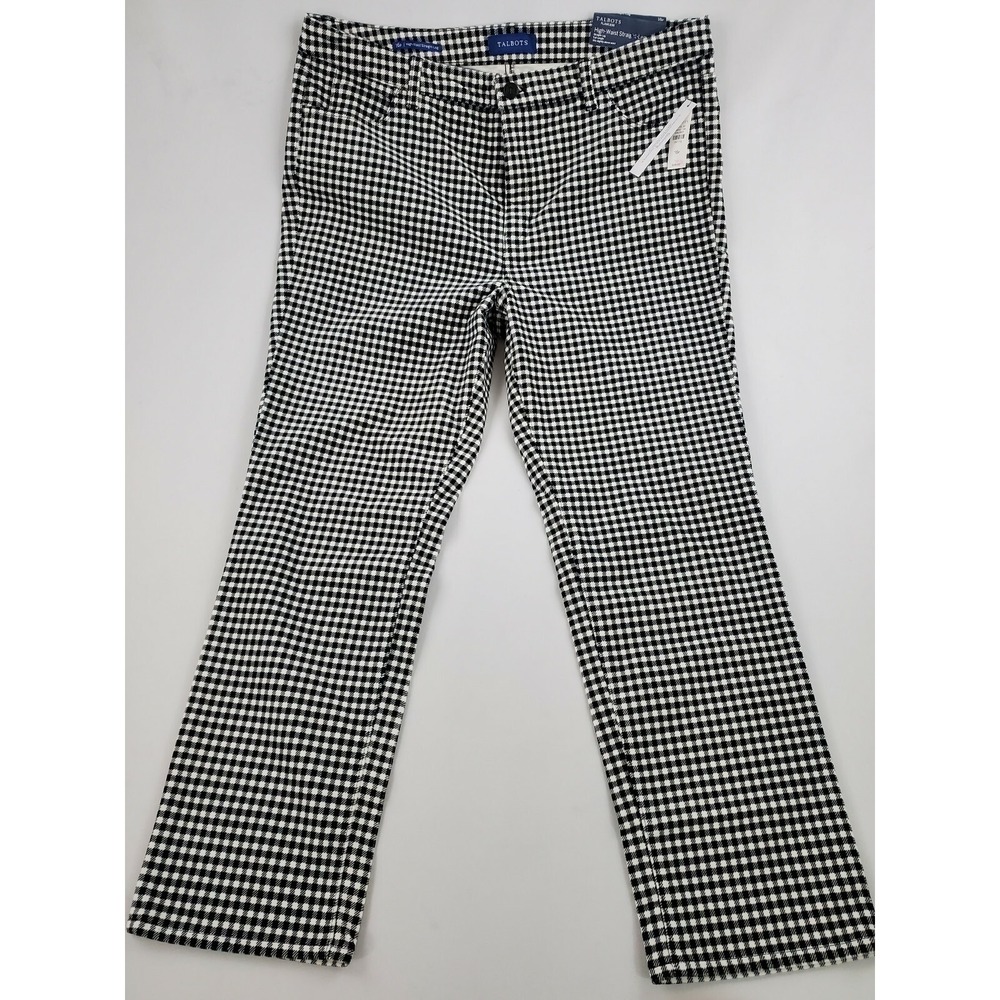 Talbots Petitie women pants 024 03 00 335032 09 53503923 black sz 16P $99